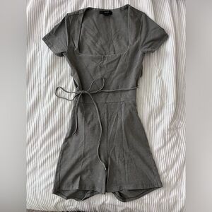 Grey backless jumper